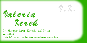 valeria kerek business card
